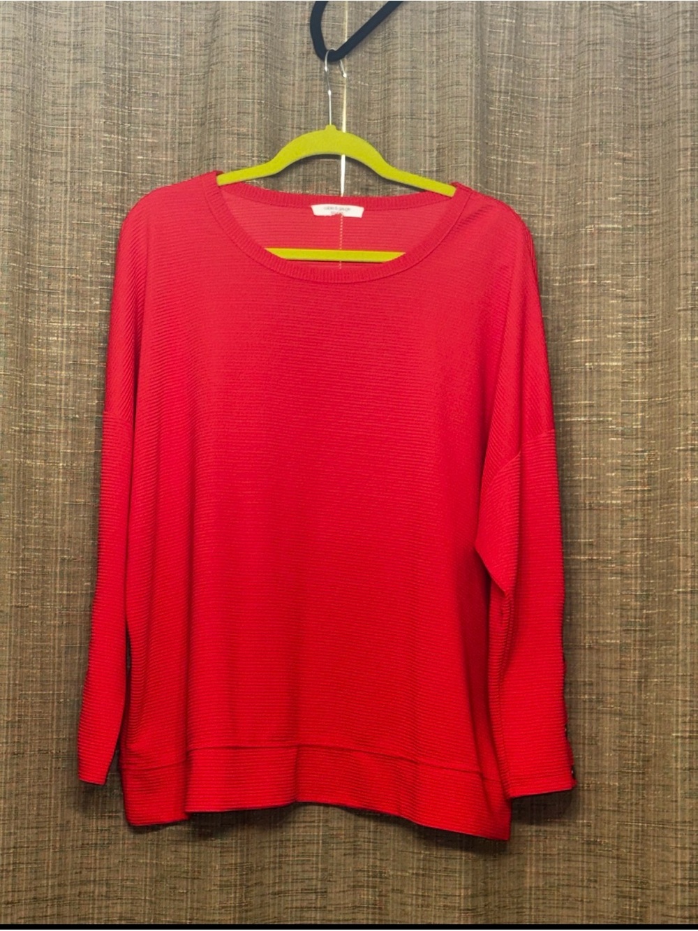 Coral Red color Lightweight Knit Sweater VGUC
